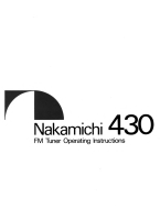 Nakamichi 430-Owners-Manual